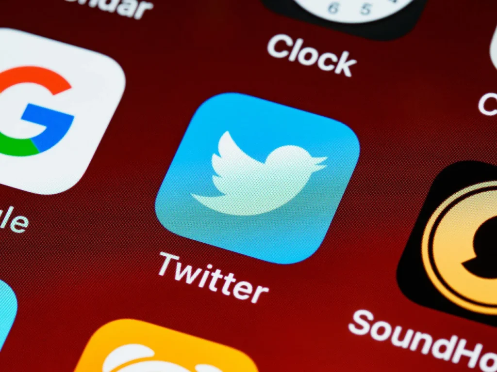Das App-Icon von Twitter auf einem iPhone.